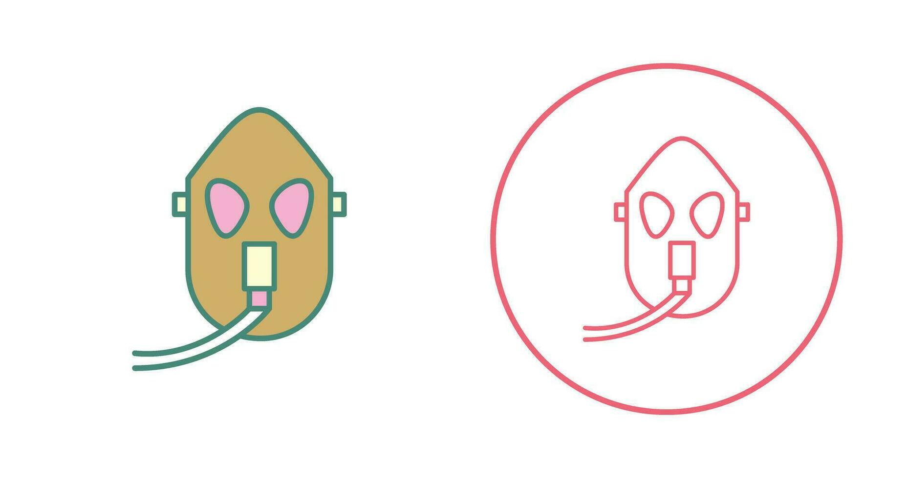 Unique Oxygen Mask Vector Icon