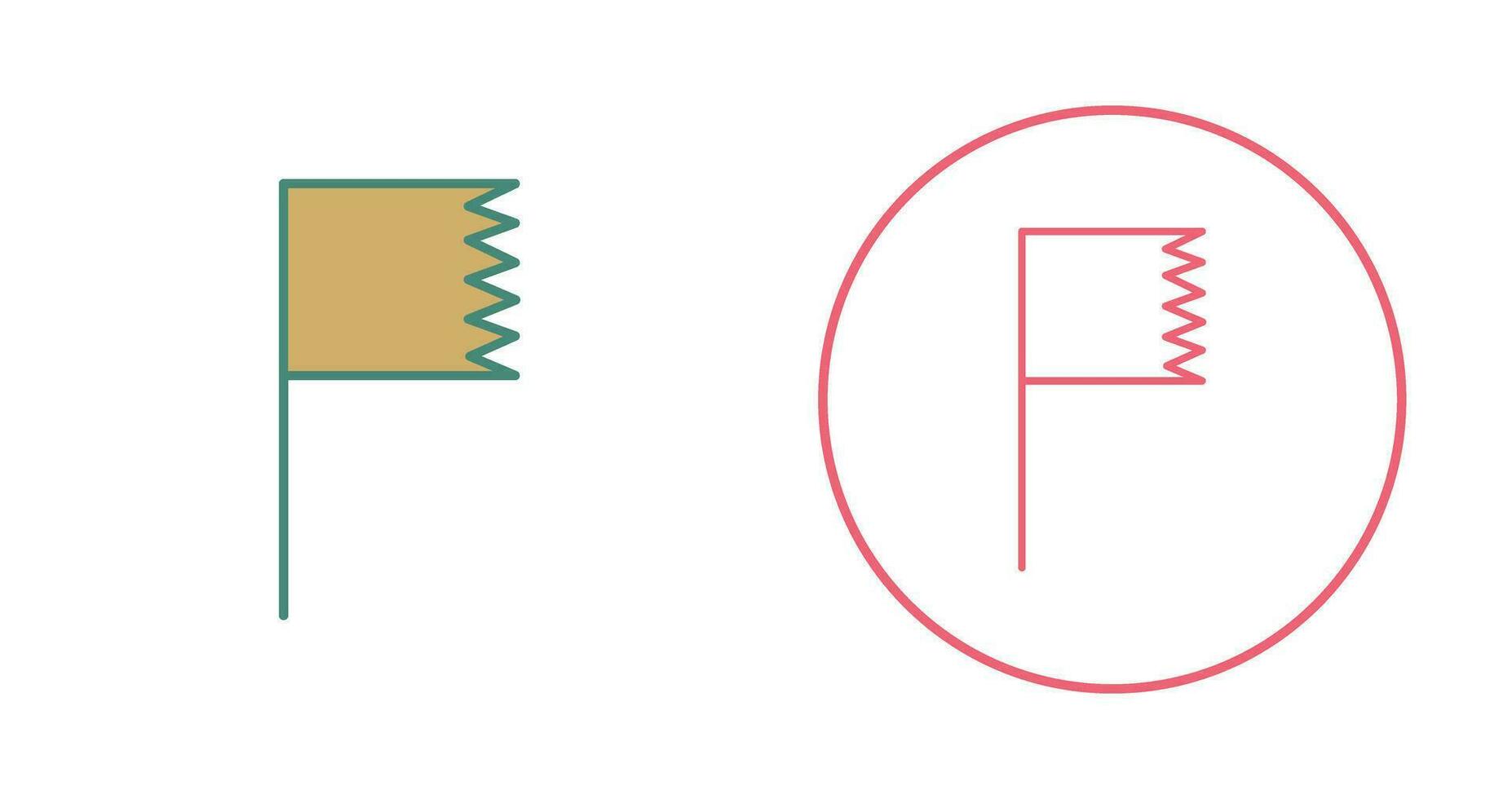 Unique Flag Vector Icon