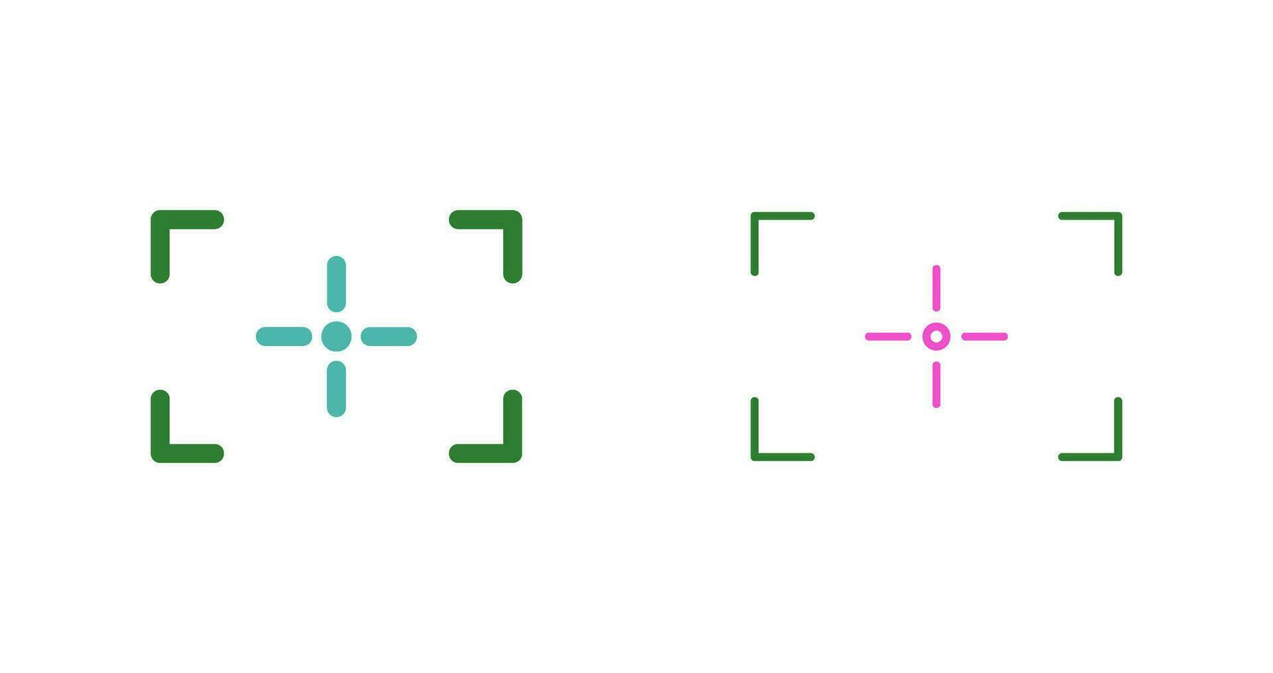 Unique Focus Vector Icon