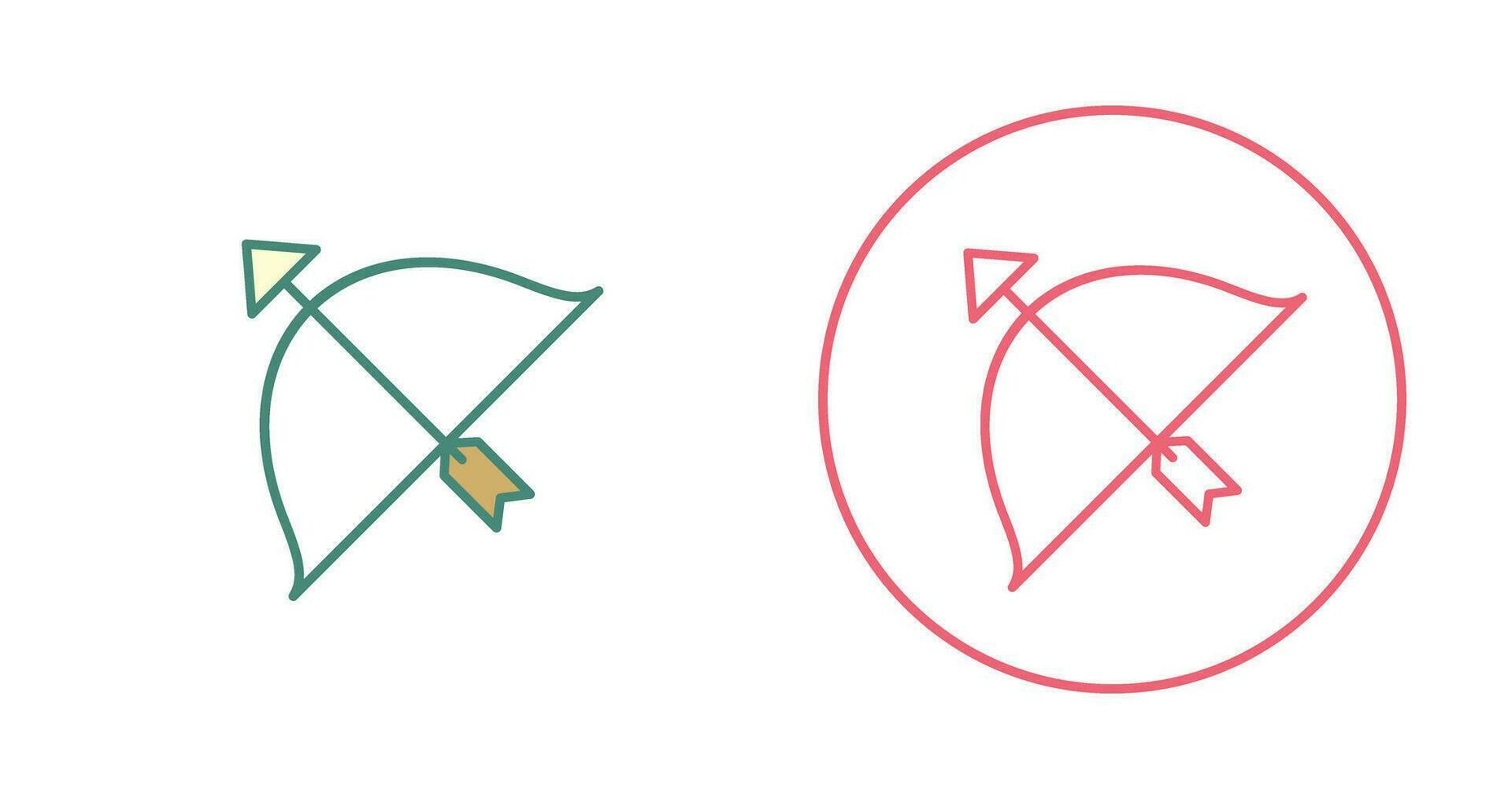 Unique Archery Vector Icon