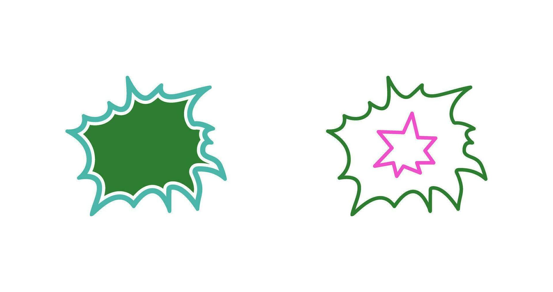 Unique Explosion Vector Icon