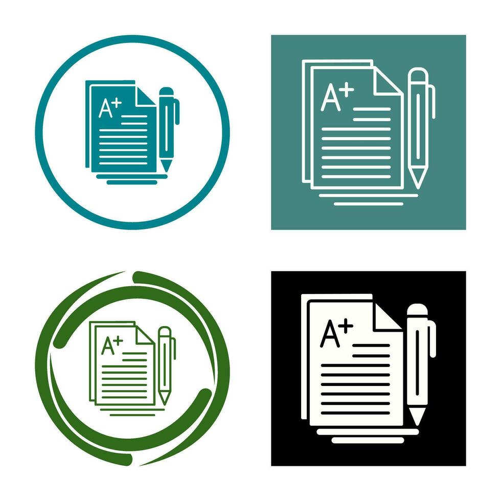 A Grade Vector Icon