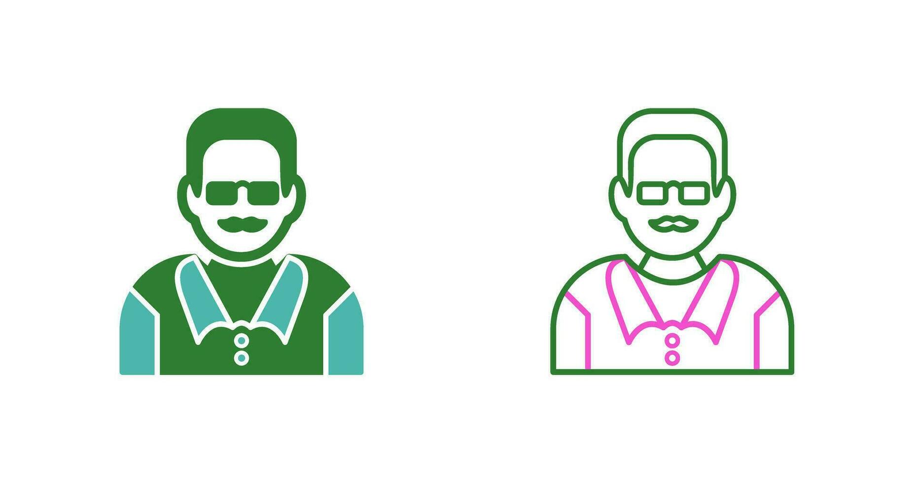 Unique Male Professor Vector Icon