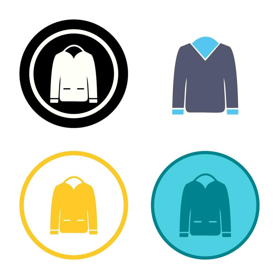 icono de vector de chaqueta de hombre