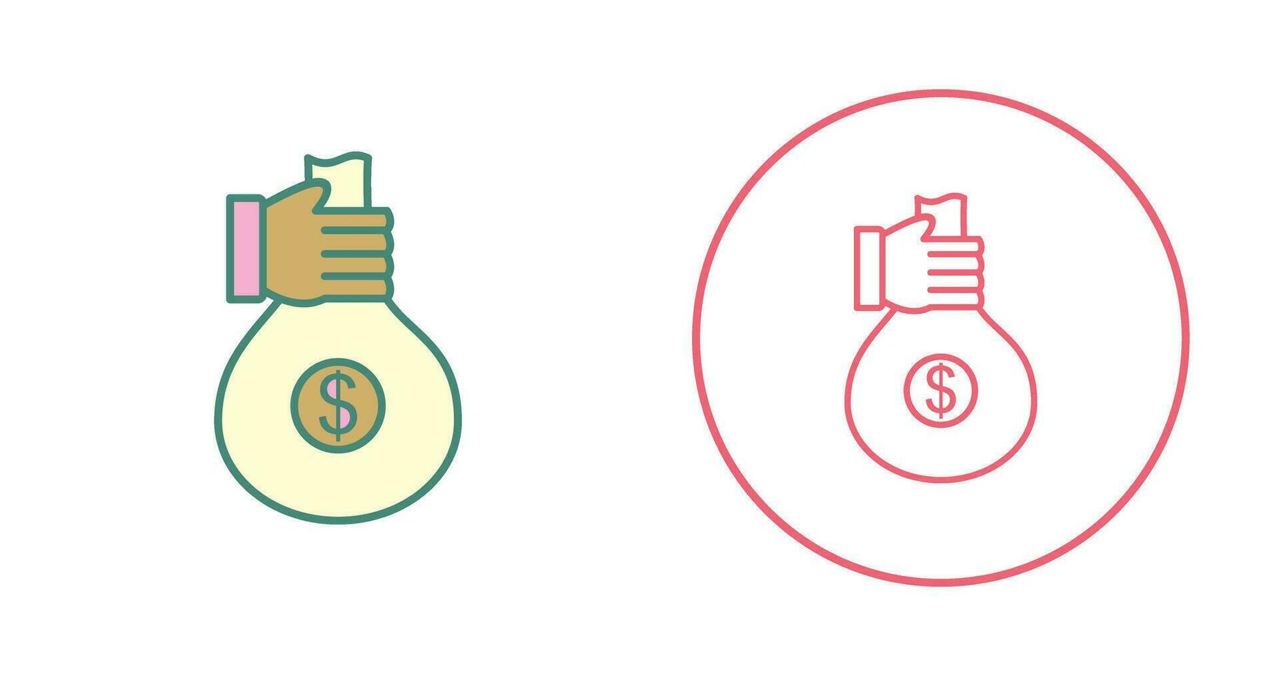 Unique Money Sharing Vector Icon