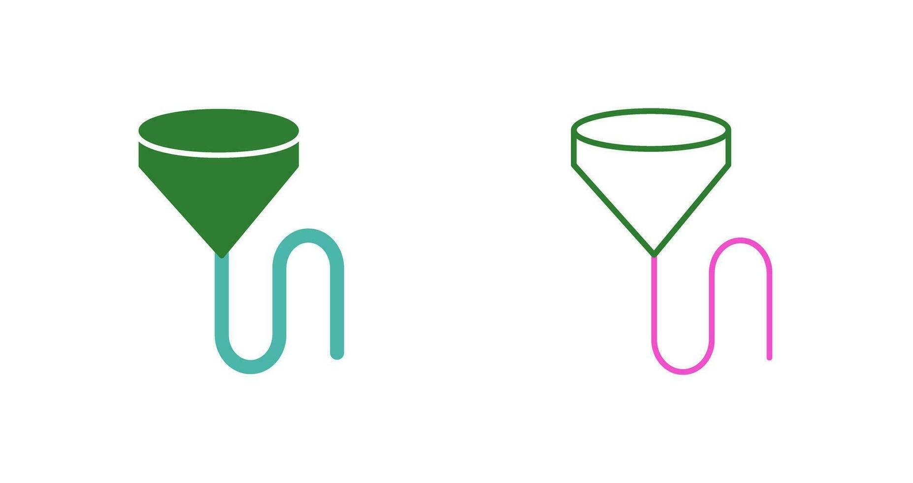 Unique Beer Bong Vector Icon