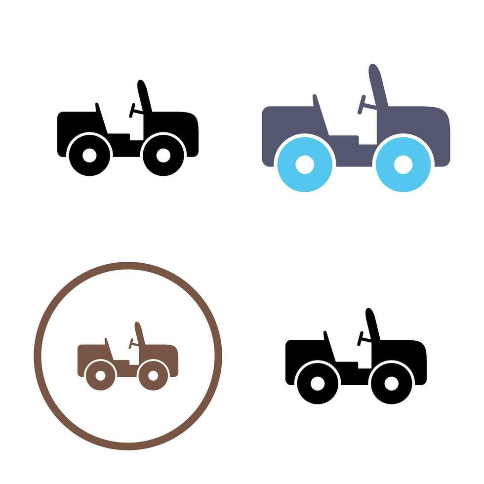 Safari Jeep Vector Icon