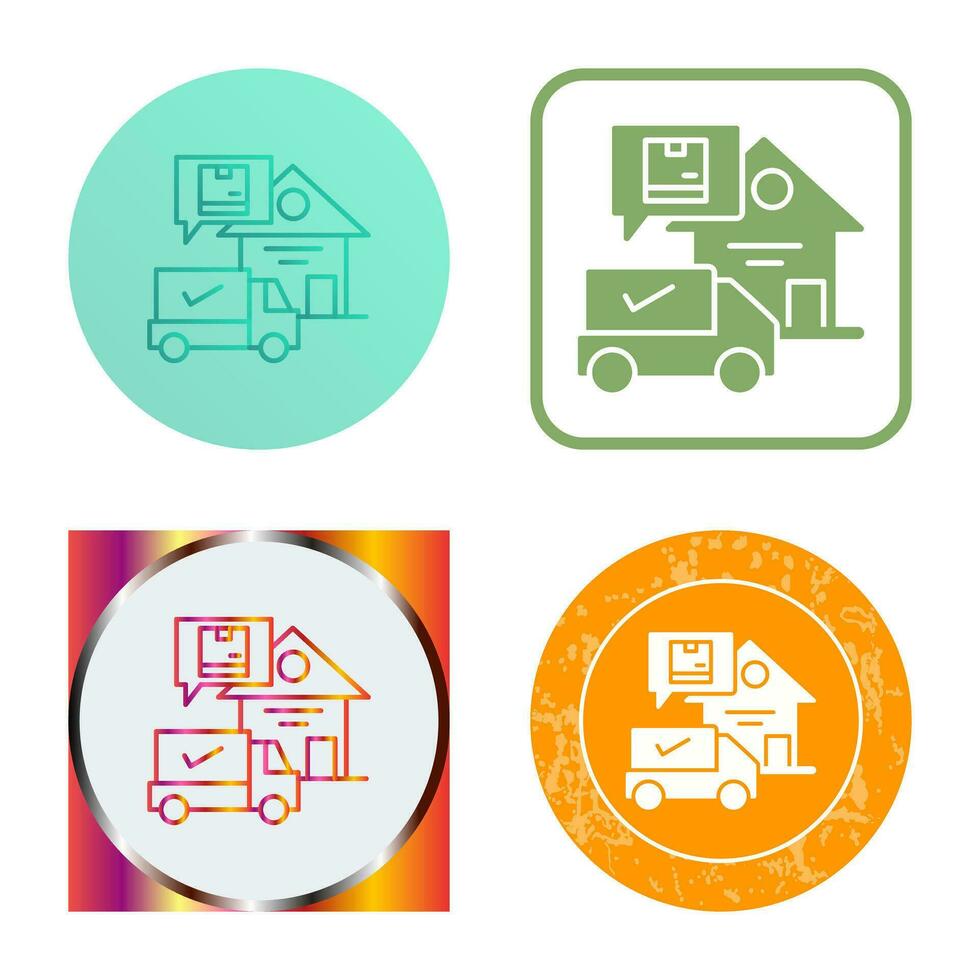 Package Receiving Vector Icon