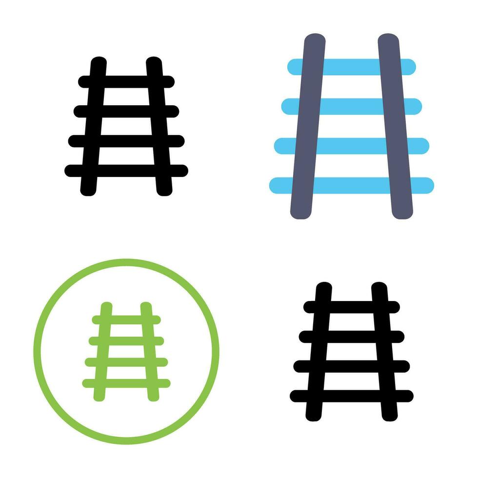 Train Tracks Vector Icon