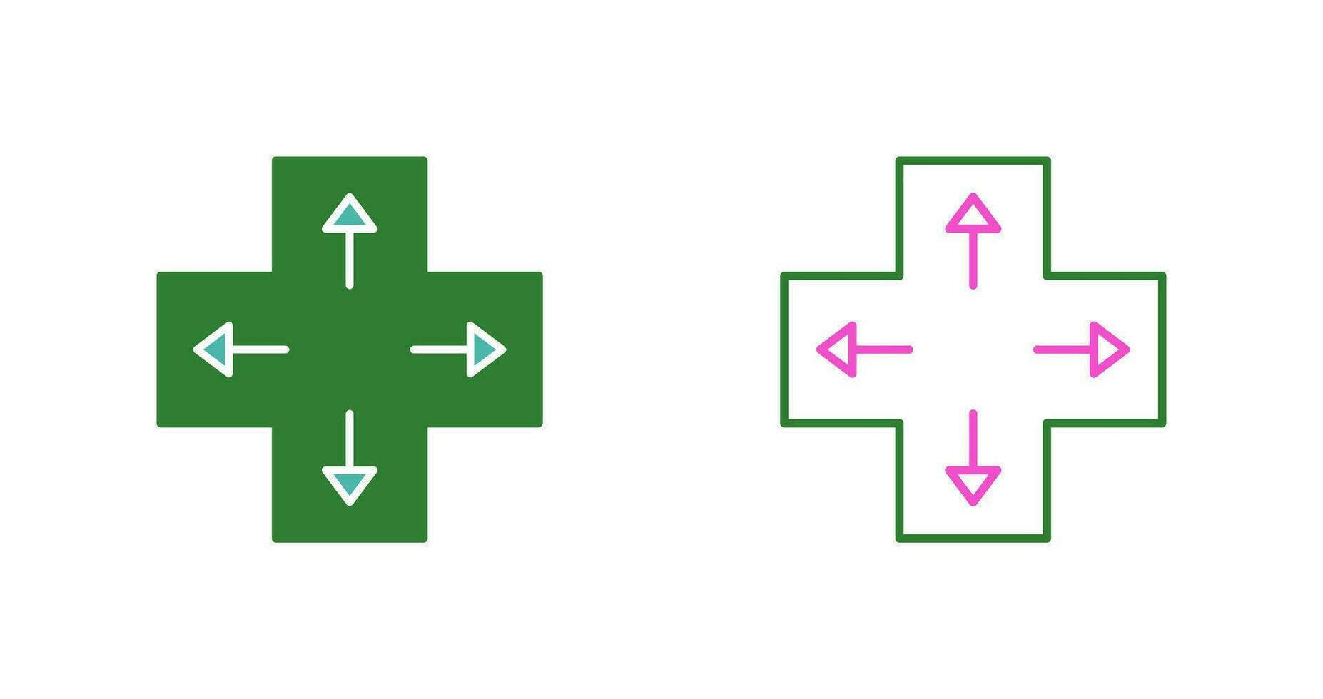 Unique Direction Keys Vector Icon