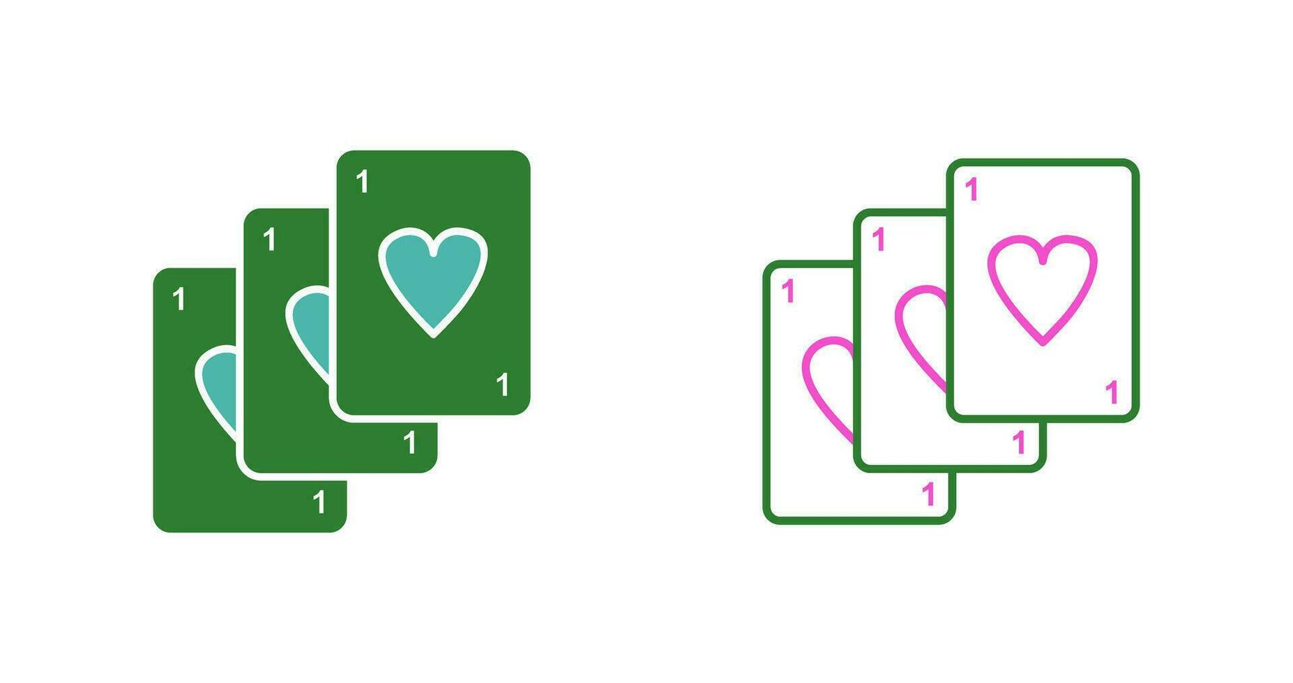 Unique Deck of Cards Vector Icon