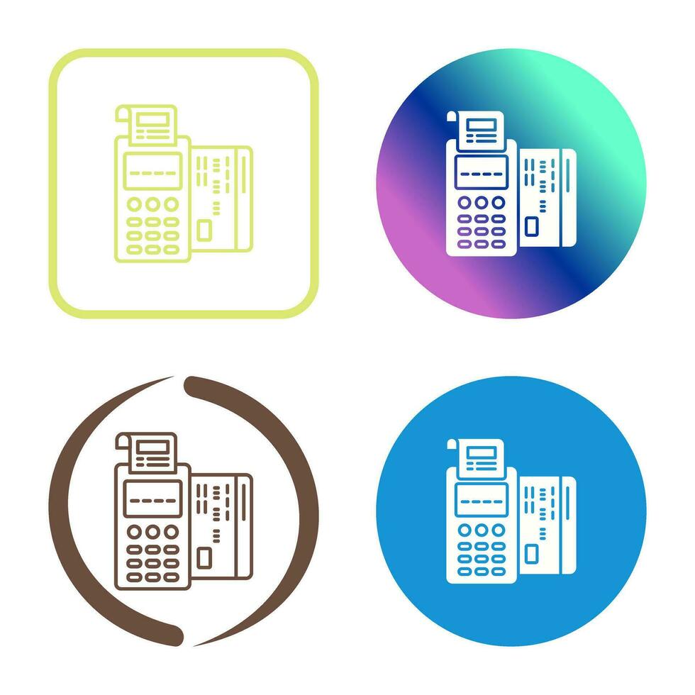 Pos Terminal Vector Icon