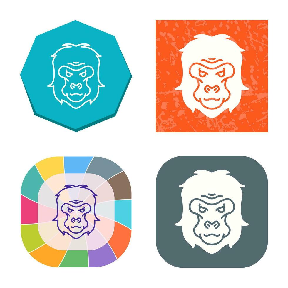 Gorilla Vector Icon