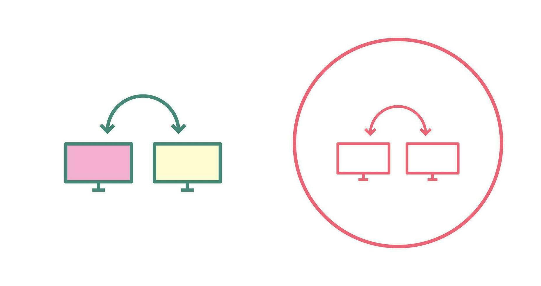 Unique Connected Systems Vector Icon