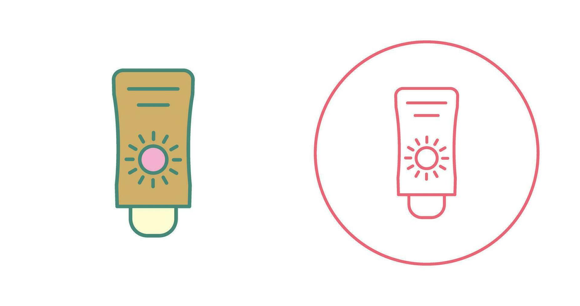 Sun Cream Vector Icon