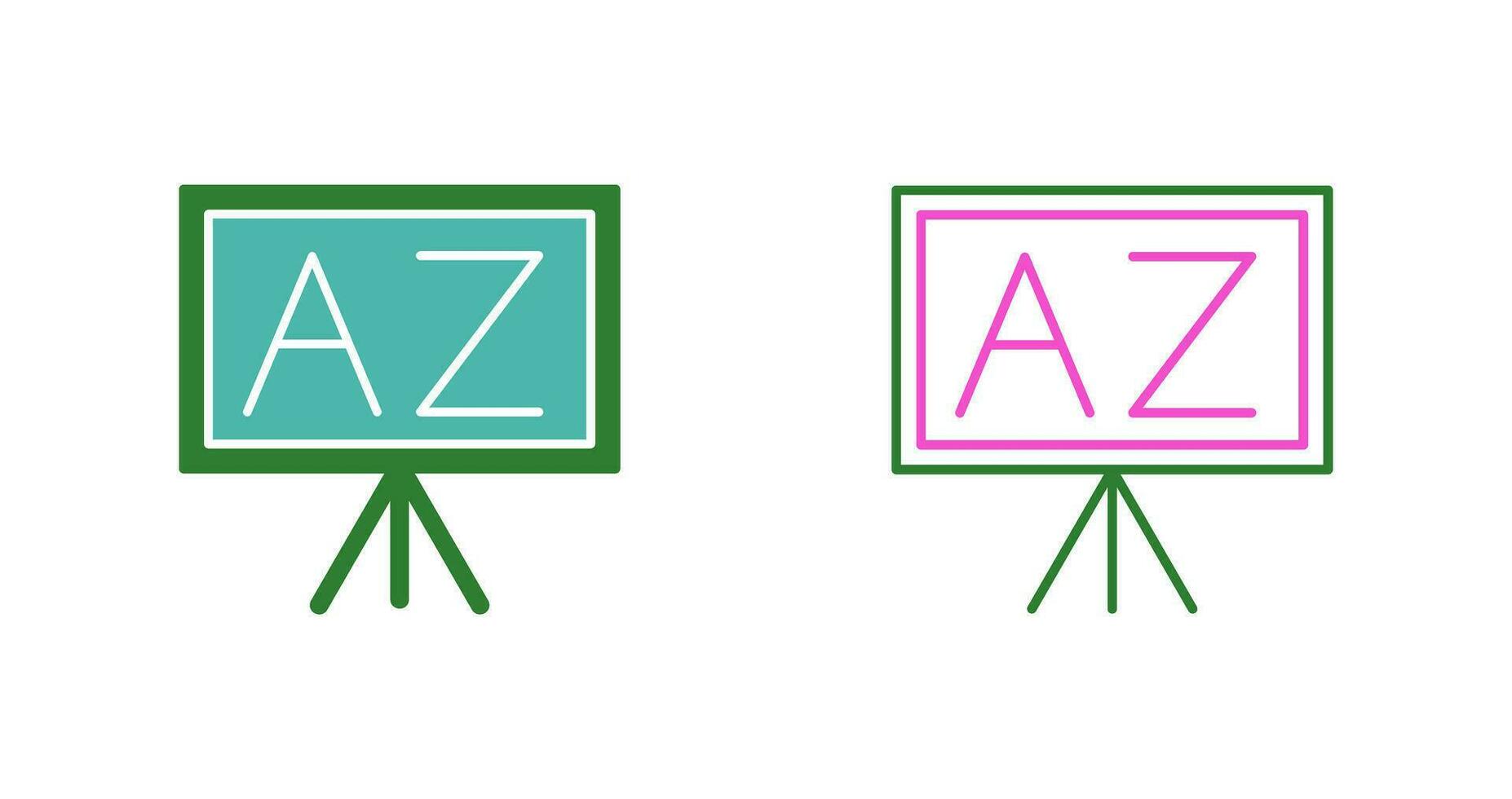 From A To Z Vector Icon