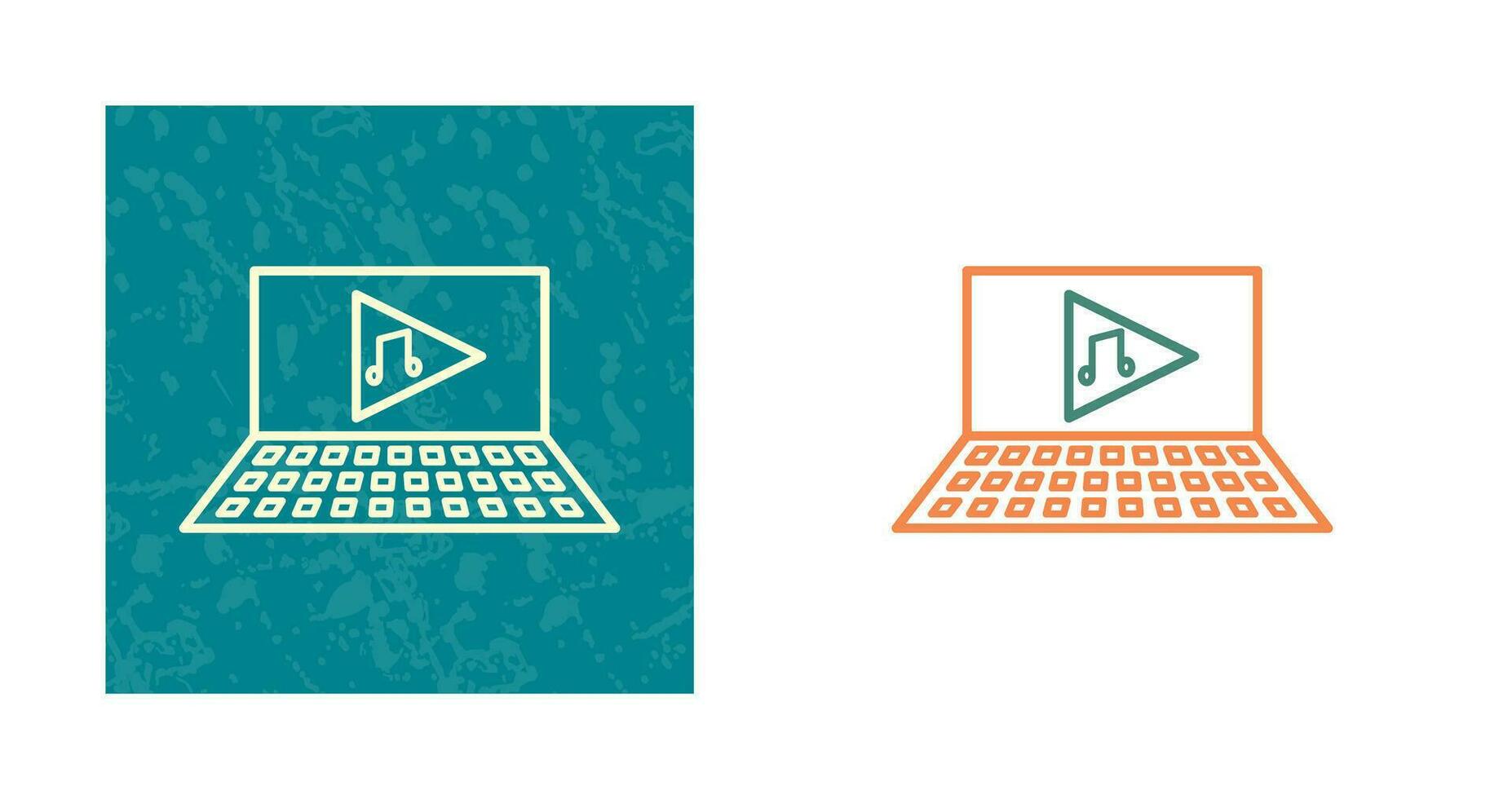 Unique Play Music Vector Icon