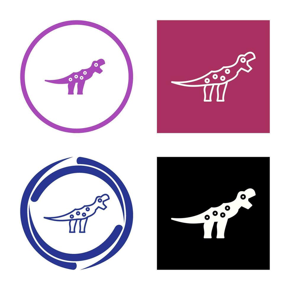 icono de vector de dinosaurio