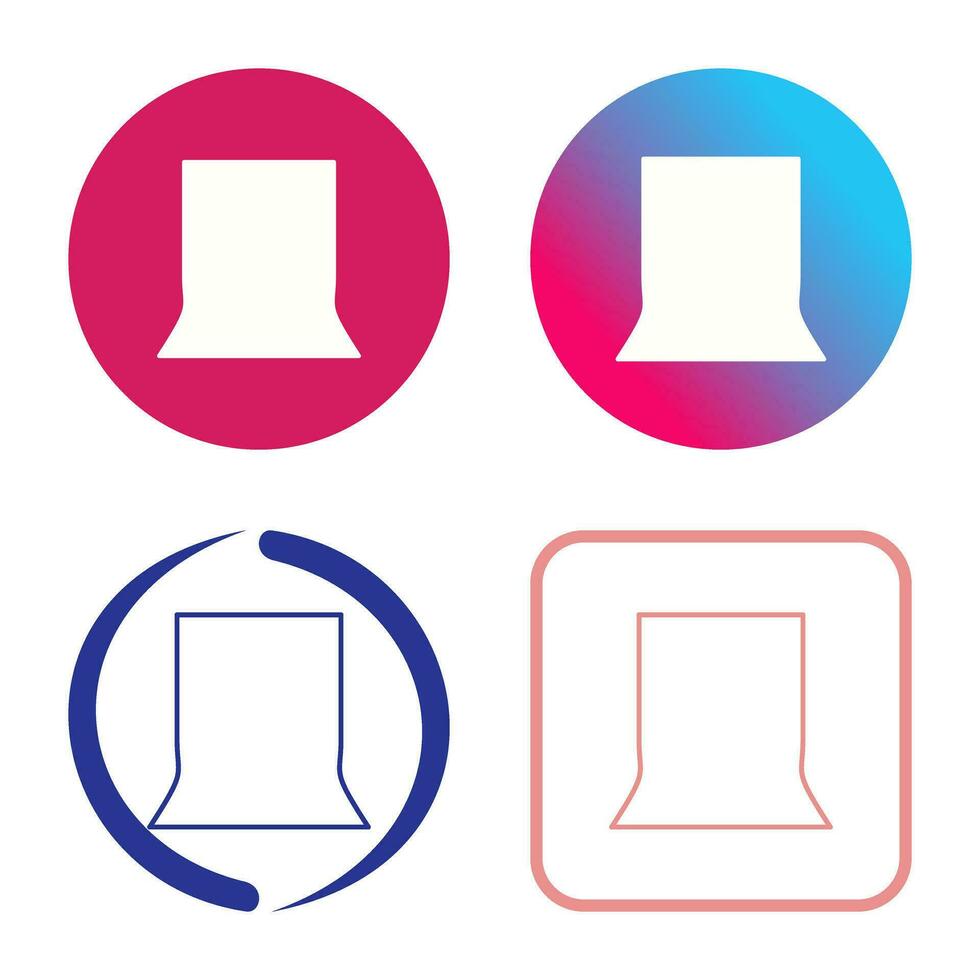 Unique Back Stand Vector Icon