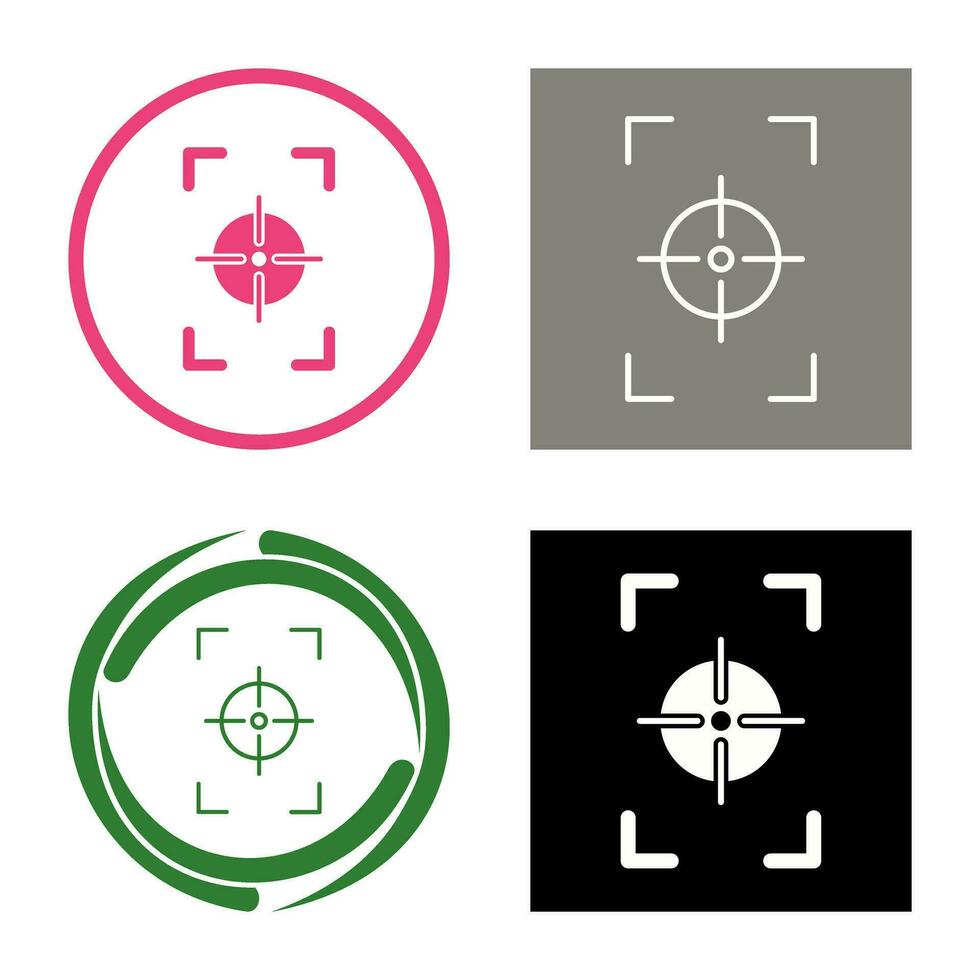 Unique Focus Vertical Vector Icon