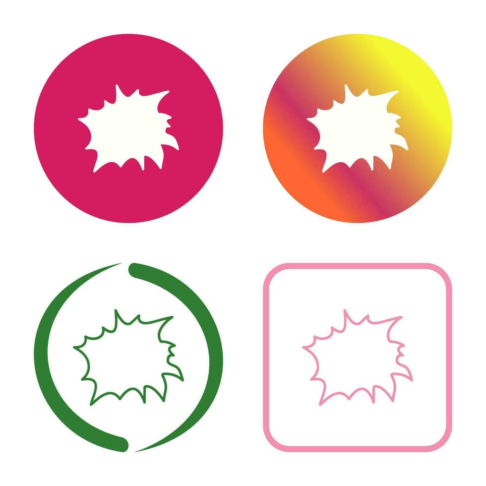 Unique Explosion Vector Icon