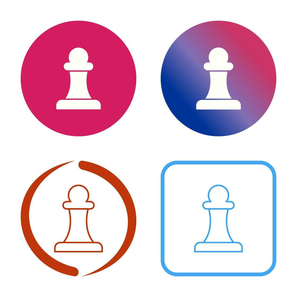 Unique Pawn Vector Icon