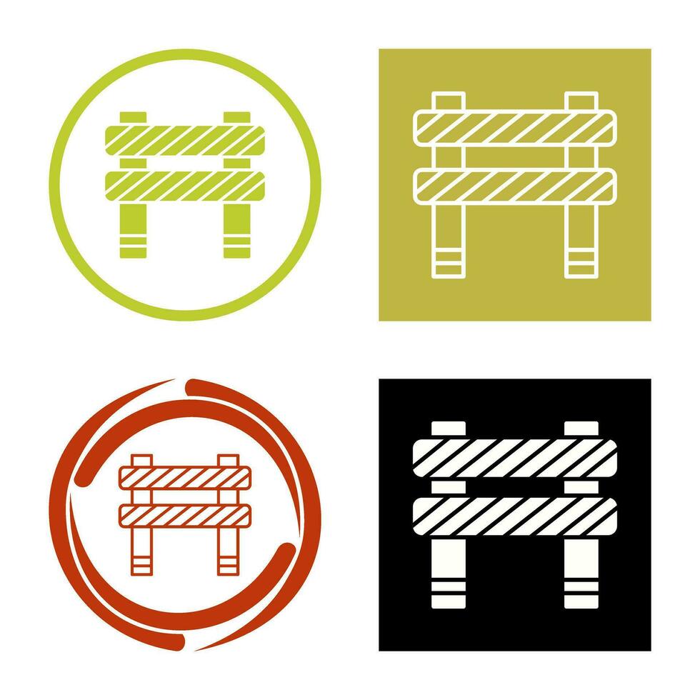 Unique Barrier Vector Icon