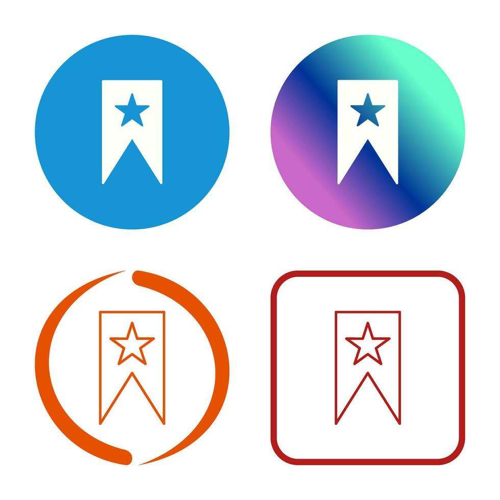 Unique Bookmarking Services Vector Icon