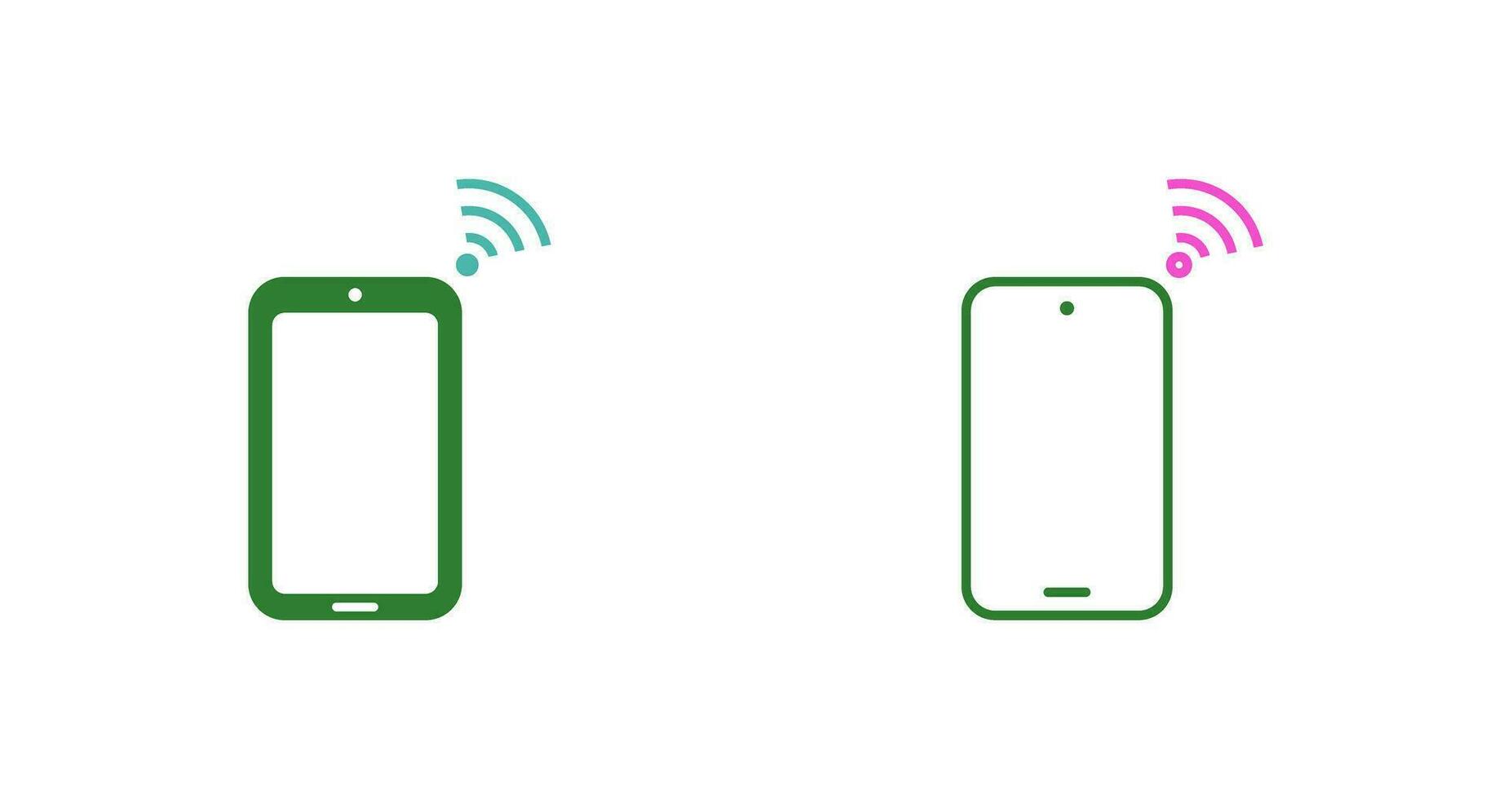 Unique Connected Device Vector Icon