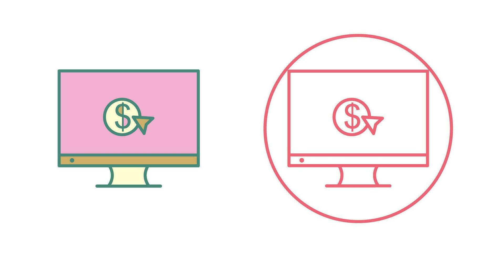 Unique Pay Per Click Vector Icon