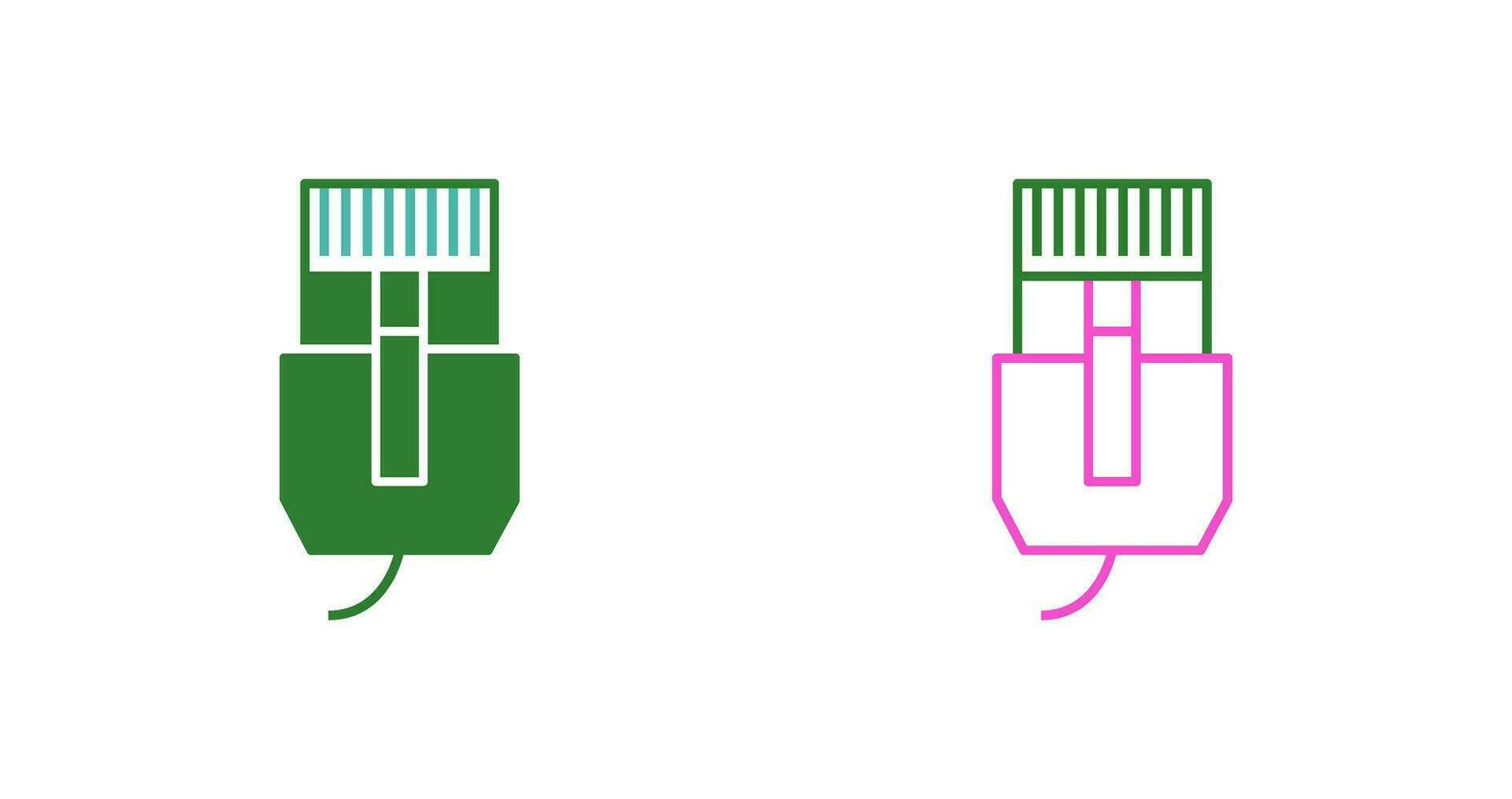Unique Internet Cable Vector Icon