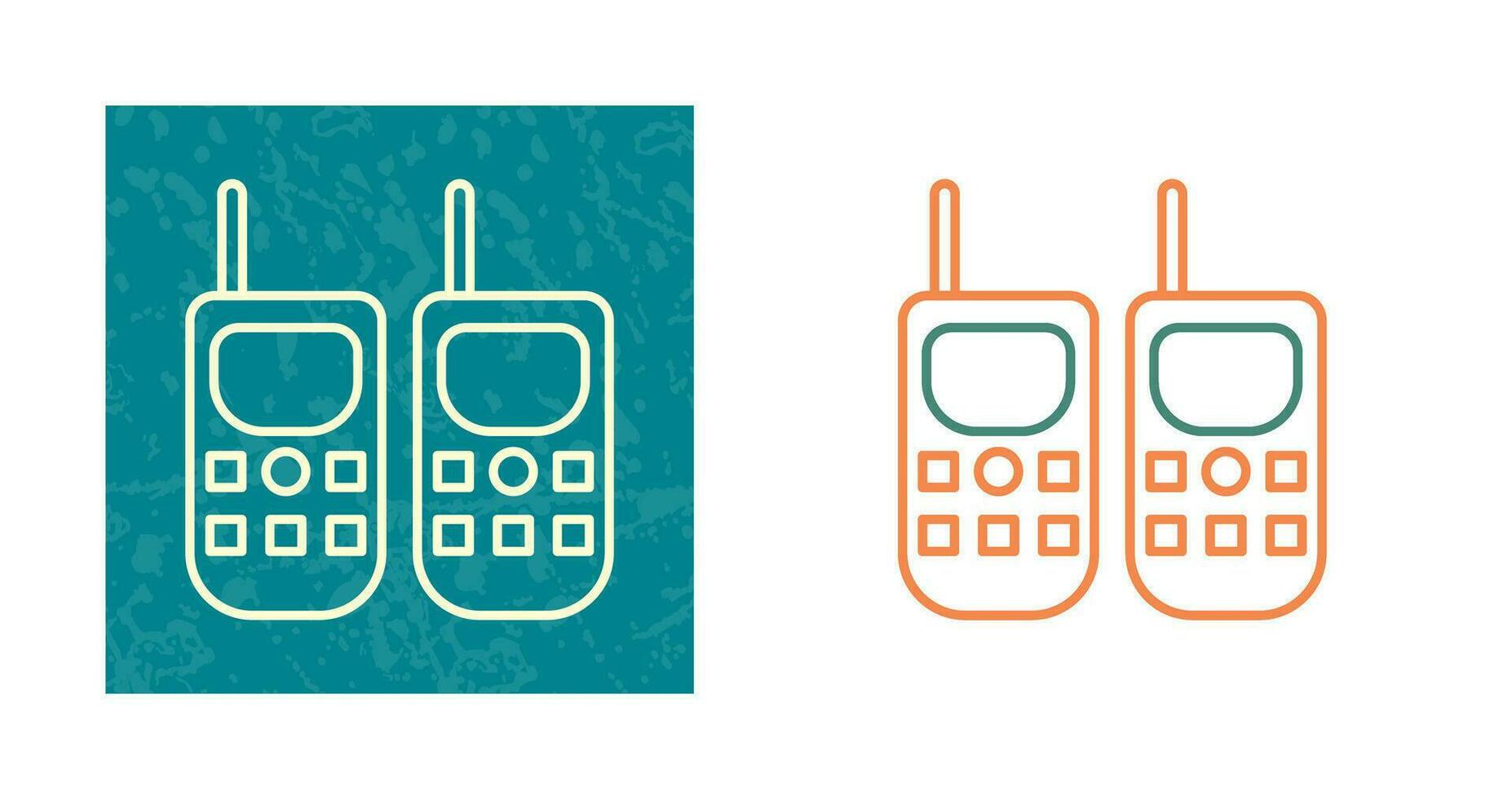 icono de vector de walkie-talkie