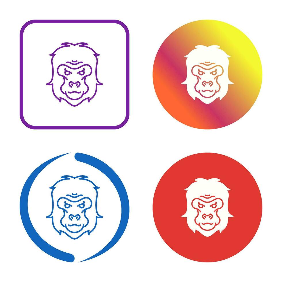 Gorilla Vector Icon