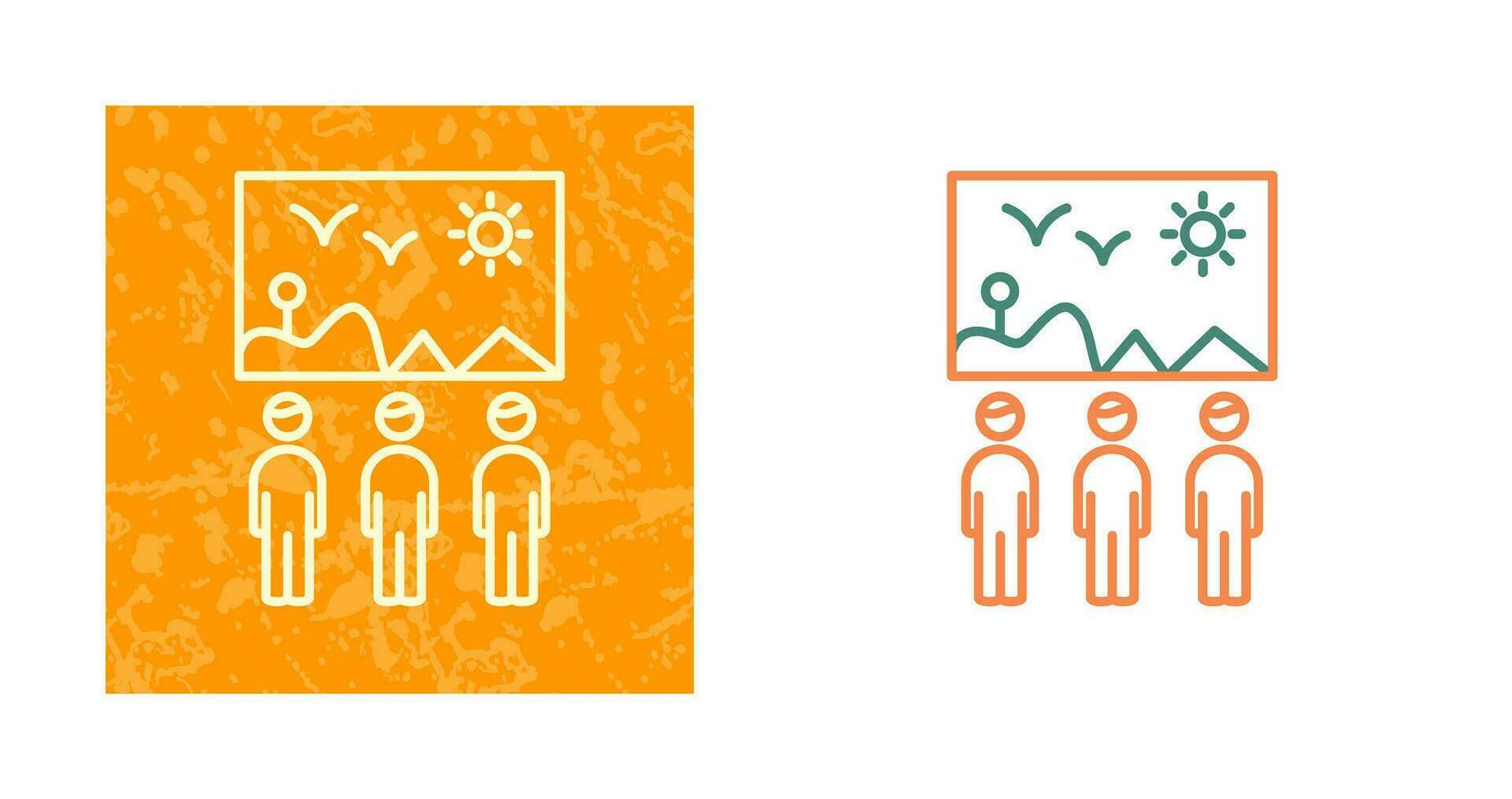 Viewing Painting Vector Icon
