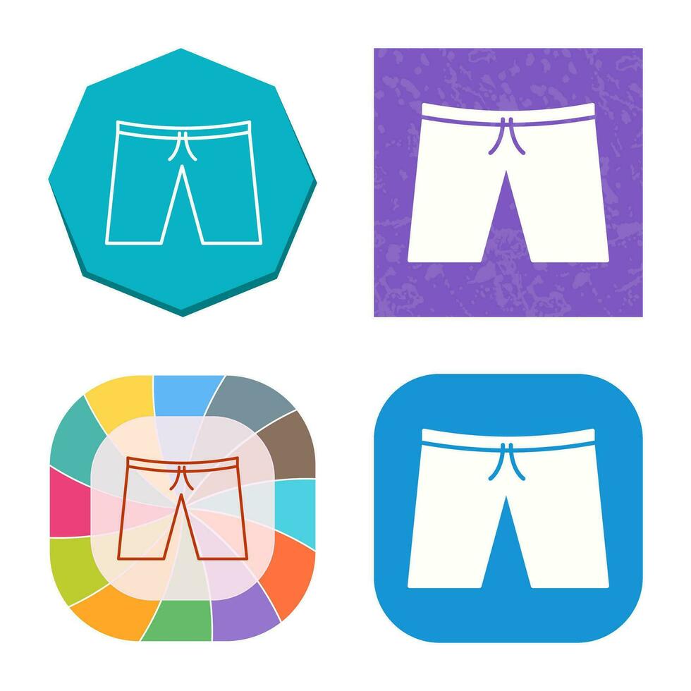 icono de vector de pantalones cortos