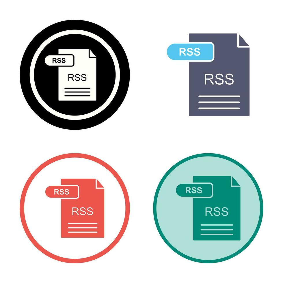 icono de vector de rss