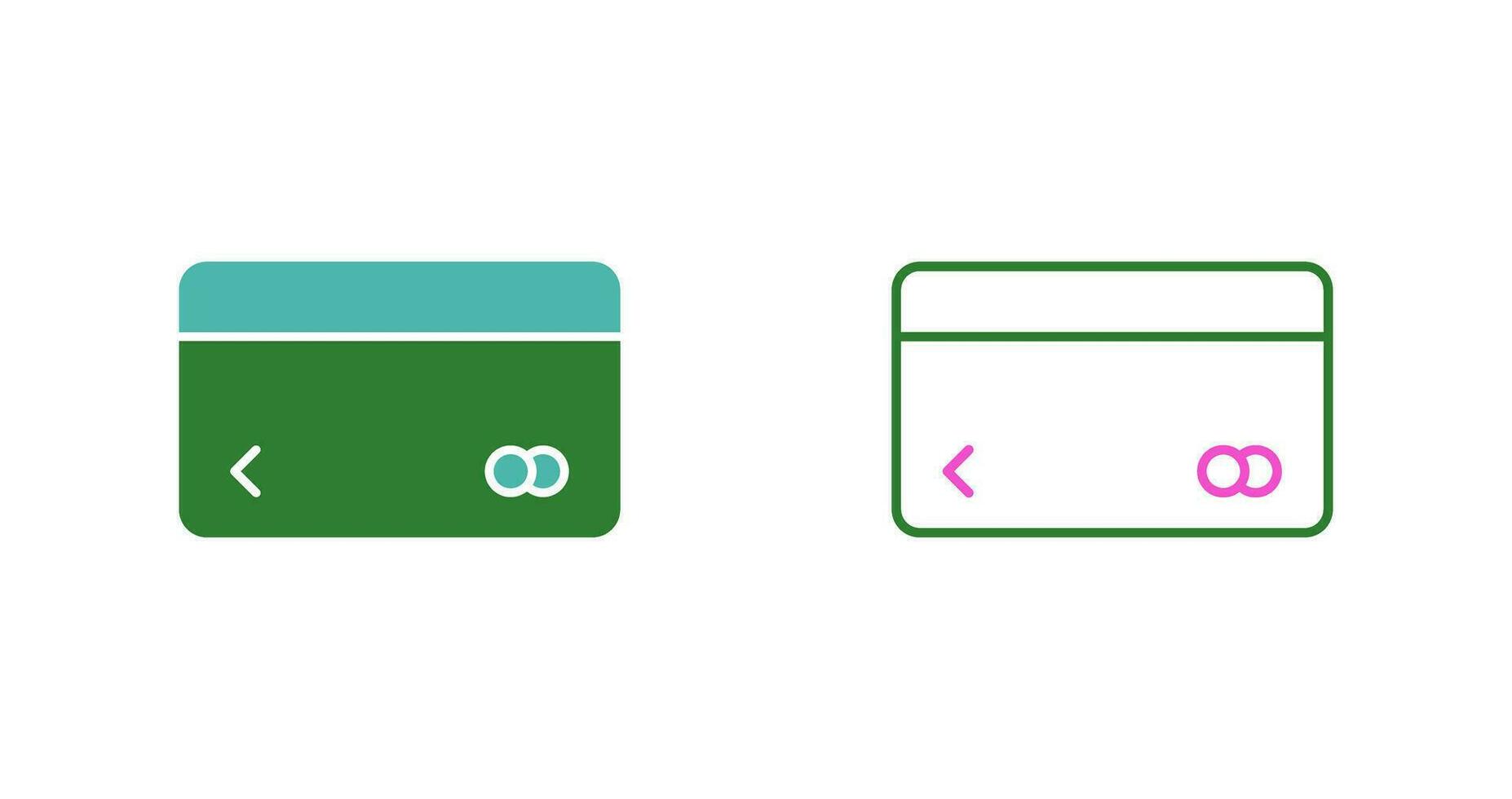 Unique Credit Card Vector Icon