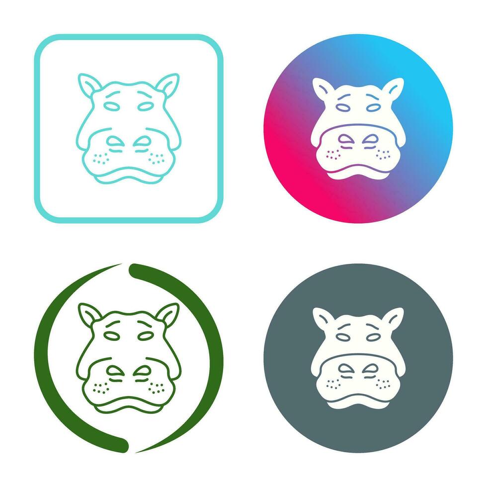 Hippo Vector Icon