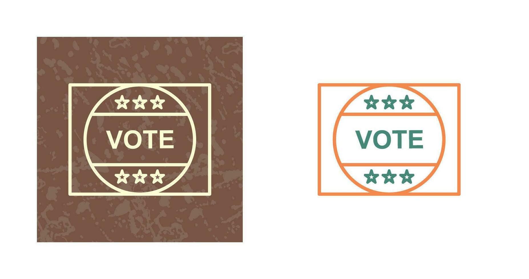 Vote Sticker Vector Icon