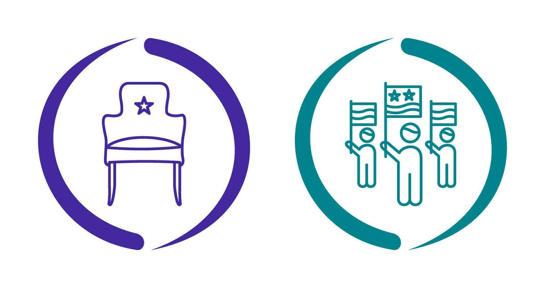 Seat and Campaign Icon vector