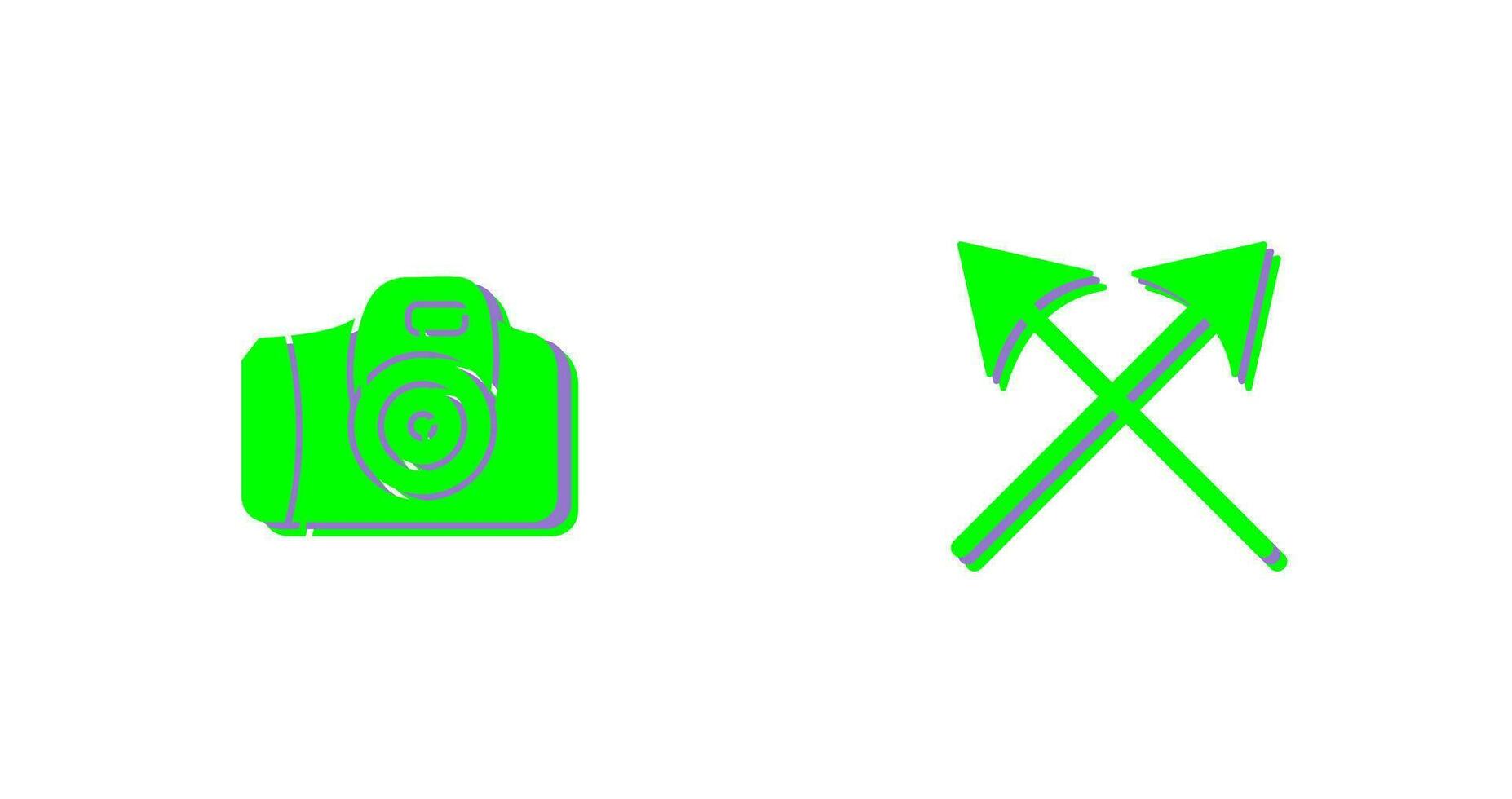 Camera and Arrows Icon vector