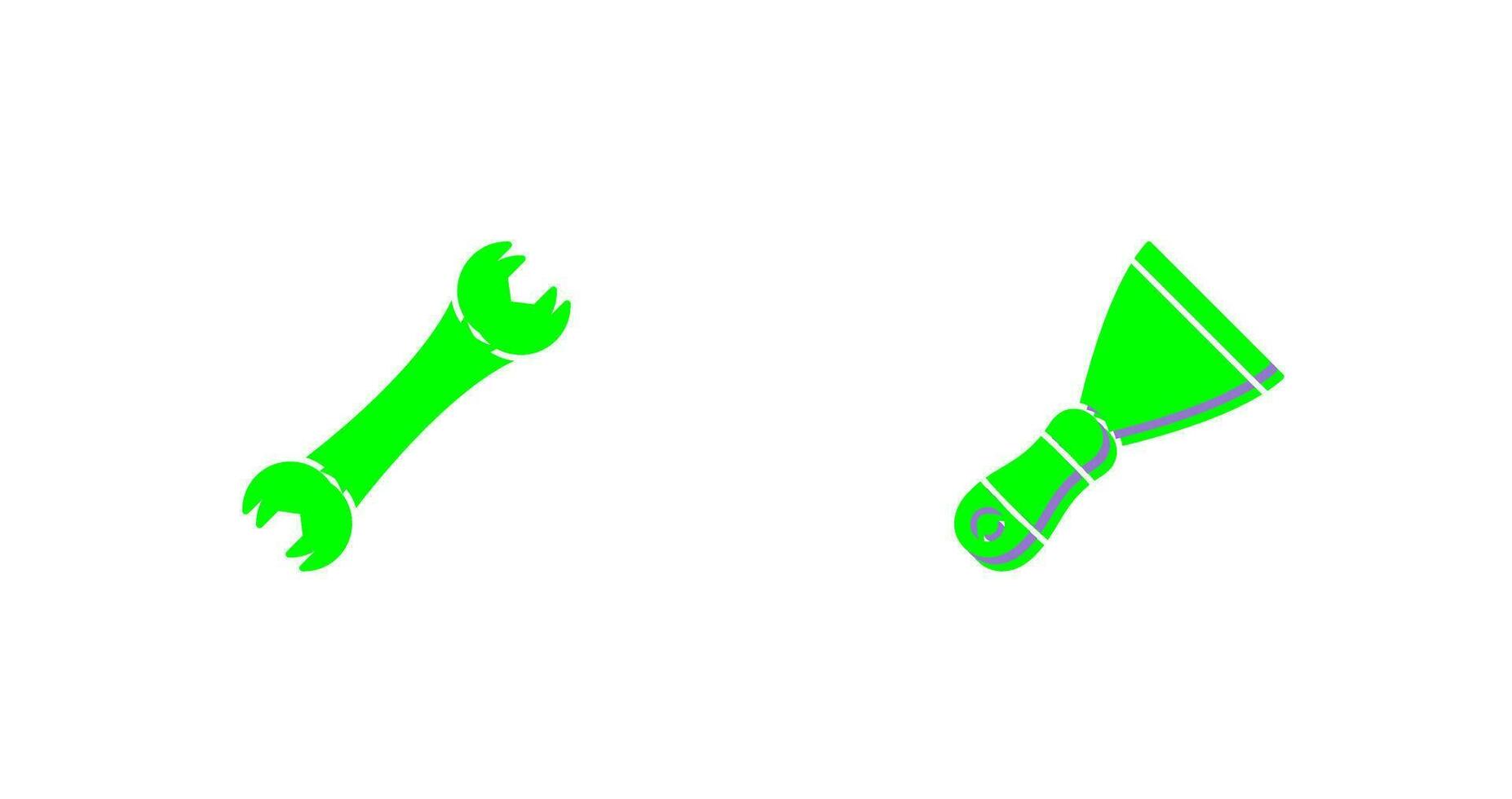 Spanner and Spatula Icon vector