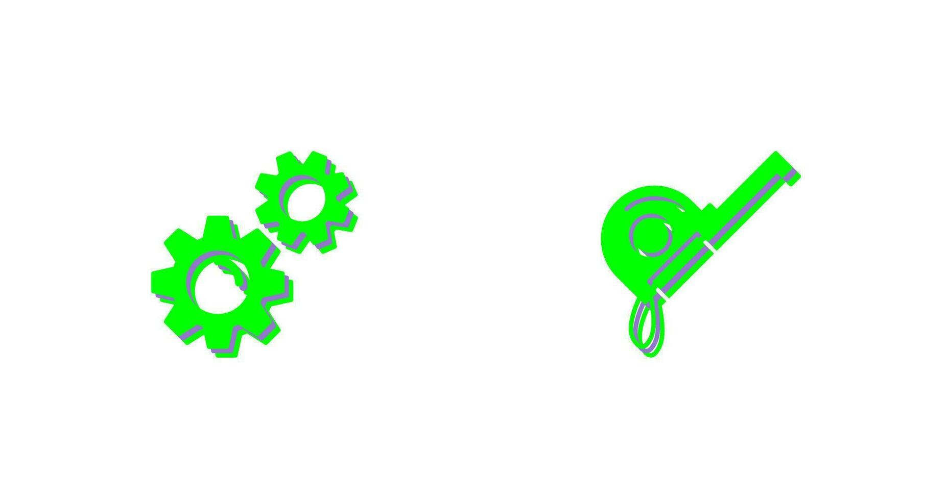 Gears and Roulette Icon vector