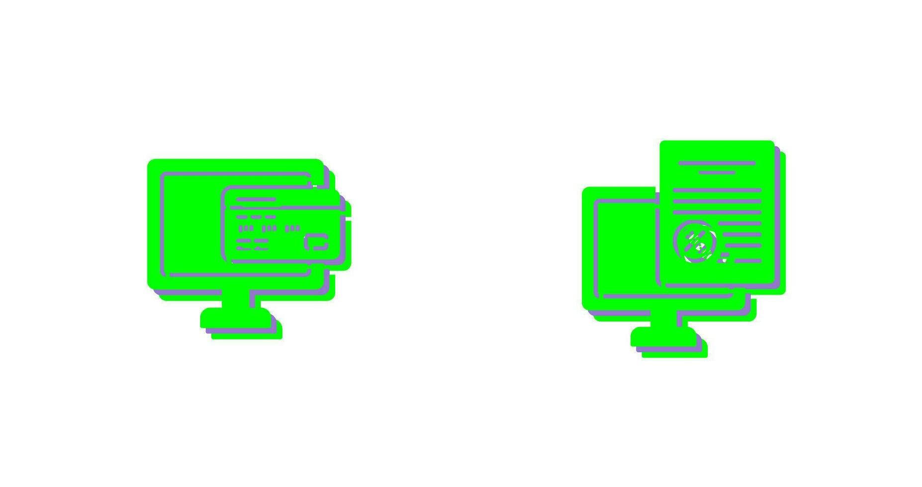 Online Payment and Online Tax Icon vector