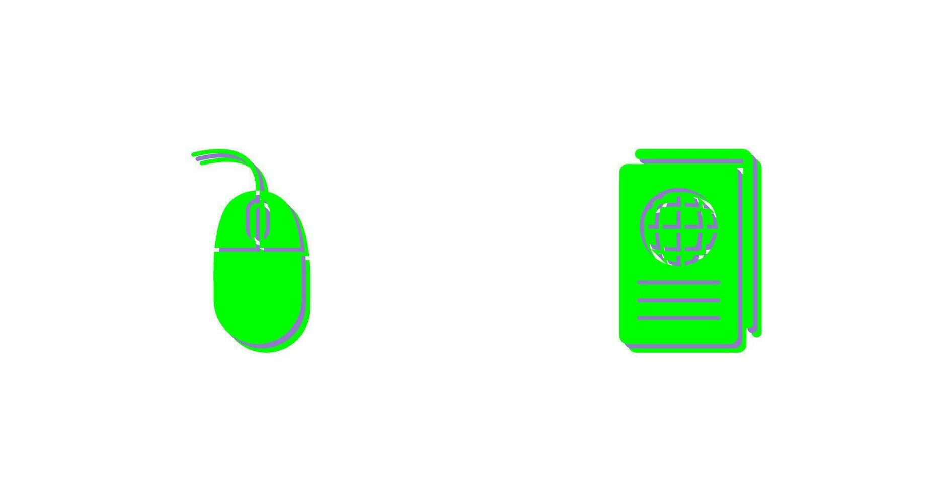 Mouse and Global Report Icon vector