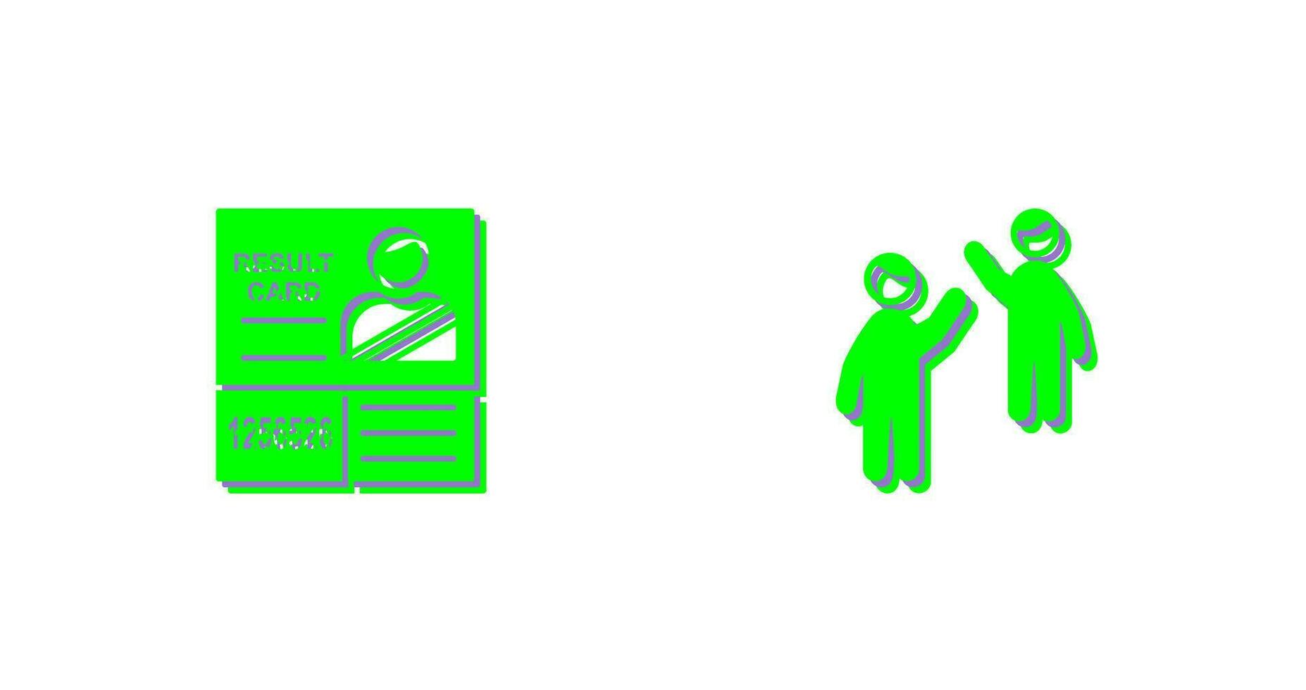 Candidate Results and Waing to people Icon vector