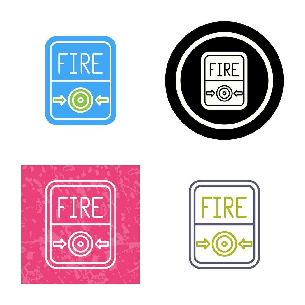 Fire Button Vector Icon