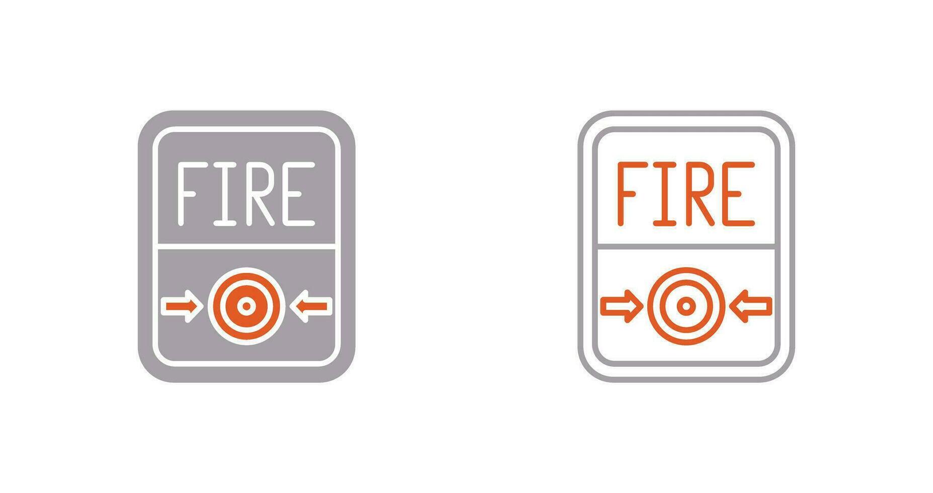 Fire Button Vector Icon