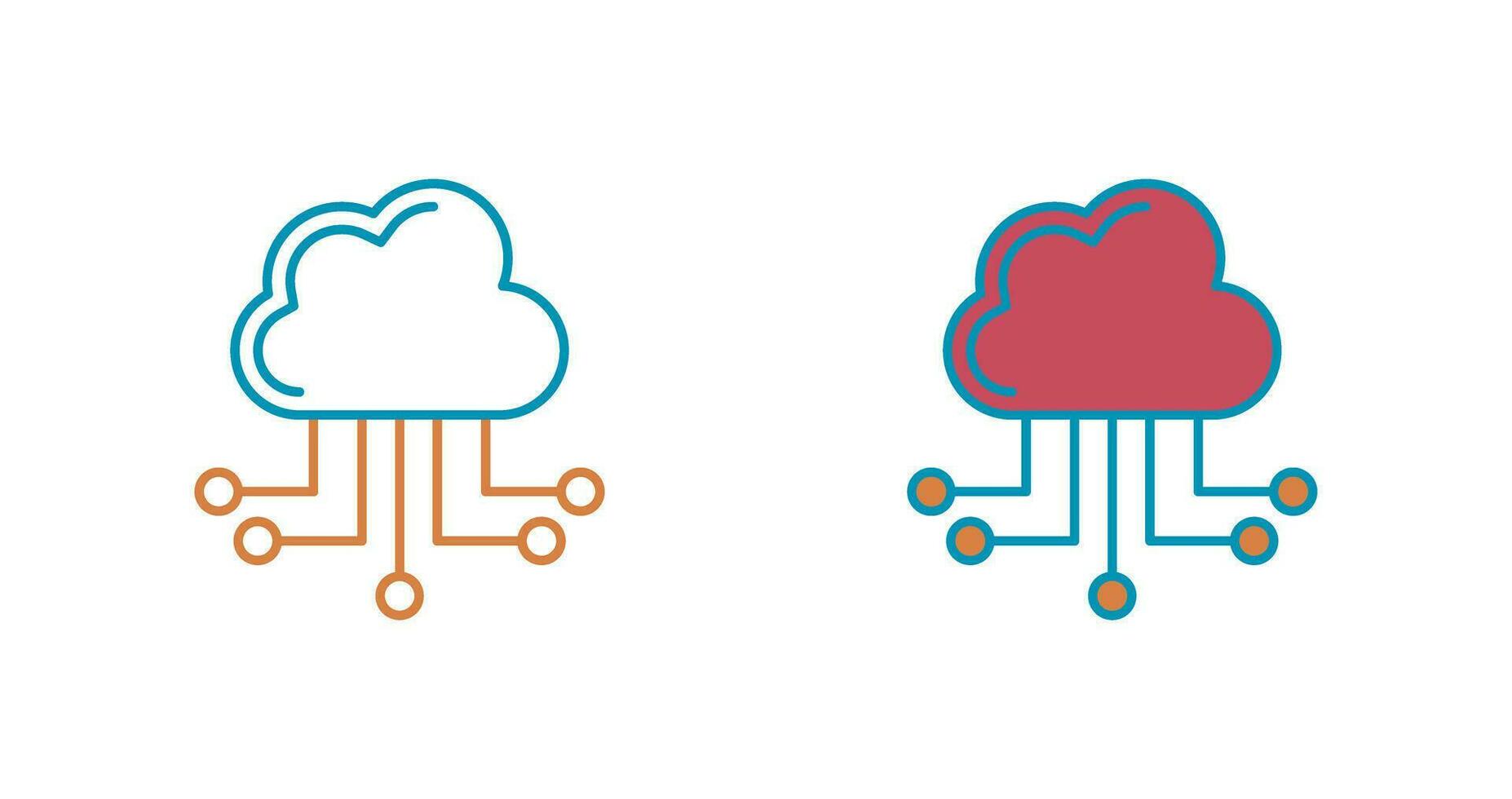 Cloud Computing Vector Icon