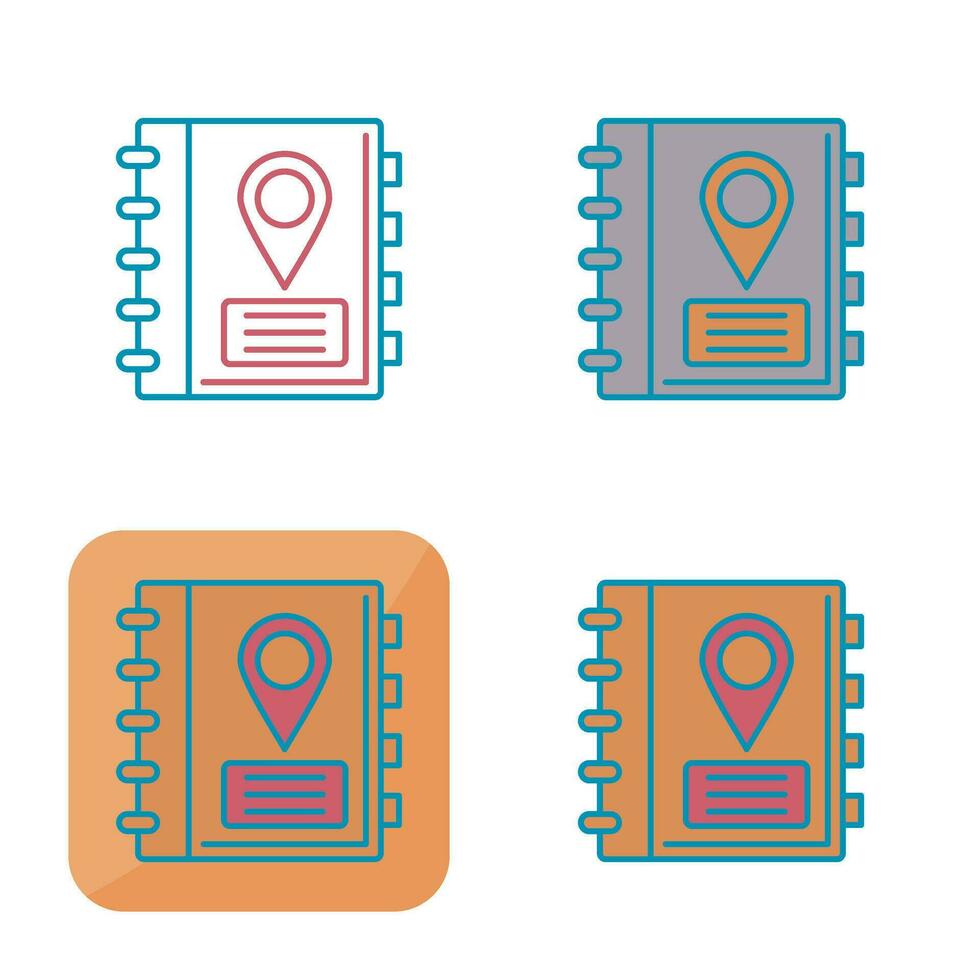 Address Book Vector Icon